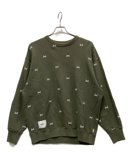 WTAPS（ダブルタップス）WTAPS (ダブルタップス) ACNE SWEATER / TEXTILE グリーン サイズ:Mの古着・服飾アイテム