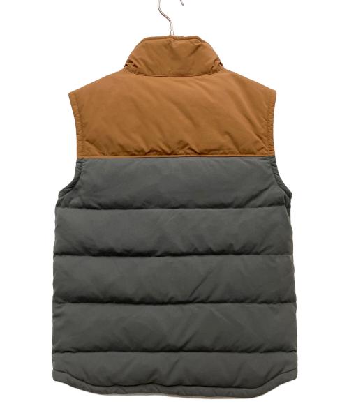 Patagonia（パタゴニア）Patagonia (パタゴニア) ビビー・ダウン・ベスト グレー×ブラウン サイズ:Sの古着・服飾アイテム