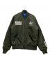 adidas originals（アディダスオリジナル）の古着「ロゴ ボンバー ジャケット」｜グリーン