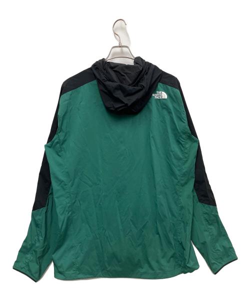 THE NORTH FACE（ザ ノース フェイス）THE NORTH FACE (ザ ノース フェイス) エニータイムウインドフーディ ブラック×グリーン サイズ:XLの古着・服飾アイテム