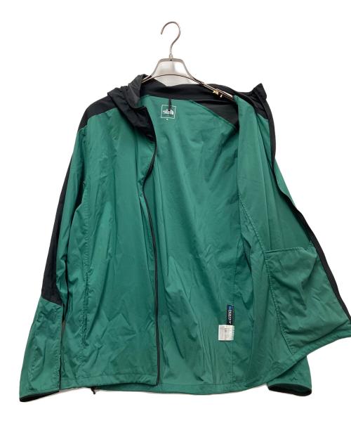 THE NORTH FACE（ザ ノース フェイス）THE NORTH FACE (ザ ノース フェイス) エニータイムウインドフーディ ブラック×グリーン サイズ:XLの古着・服飾アイテム