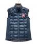 CANADA GOOSE（カナダグース）の古着「ハイブリットダウンベスト」｜ネイビー