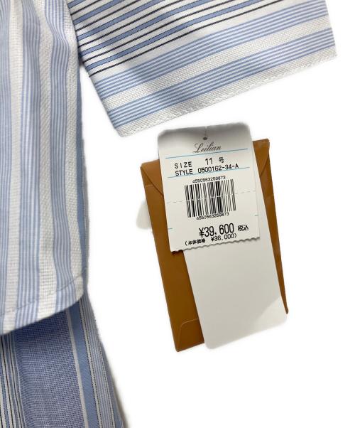 Leilian WHITE LABEL（レリアン ホワイトレーベル）LEILIAN WHITE LABEL (レリアン ホワイトレーベル) 長袖ブラウス ブルー サイズ:11の古着・服飾アイテム