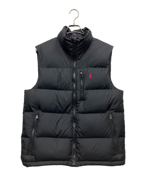 POLO RALPH LAUREN（ポロ・ラルフローレン）POLO RALPH LAUREN (ポロ・ラルフローレン) ダウンベスト ブラック サイズ:Mの古着・服飾アイテム
