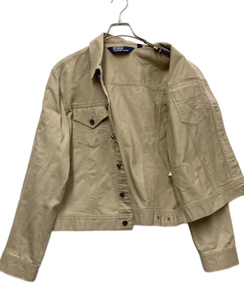POLO RALPH LAUREN（ポロ・ラルフローレン）POLO RALPH LAUREN (ポロ・ラルフローレン) トラッカージャケット ベージュ サイズ:Lの古着・服飾アイテム
