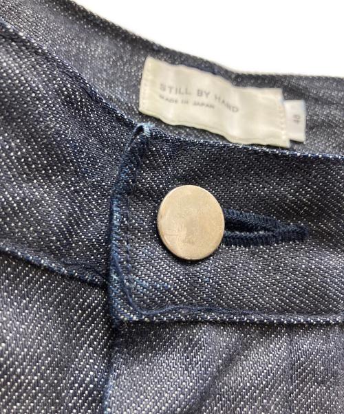 STILL BY HAND（スティルバイハンド）STILL BY HAND (スティルバイハンド) Deep Tuck Wide Denim Pants インディゴ サイズ:48の古着・服飾アイテム