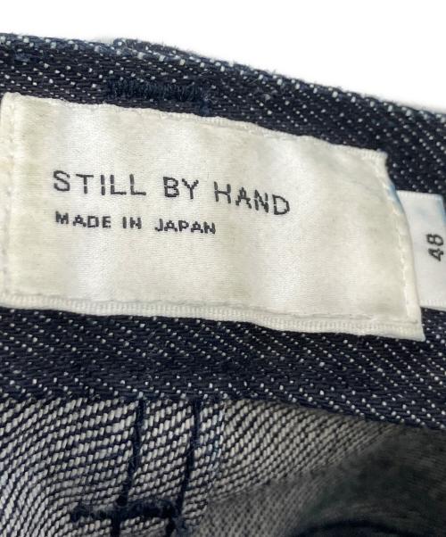 STILL BY HAND（スティルバイハンド）STILL BY HAND (スティルバイハンド) Deep Tuck Wide Denim Pants インディゴ サイズ:48の古着・服飾アイテム