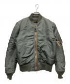 AVIREXアヴィレックス）の古着「フライトジャケット」｜グリーン