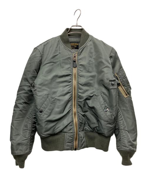 AVIREX（アヴィレックス）AVIREX (アヴィレックス) フライトジャケット グリーン サイズ:Lの古着・服飾アイテム