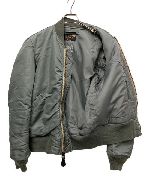 AVIREX（アヴィレックス）AVIREX (アヴィレックス) フライトジャケット グリーン サイズ:Lの古着・服飾アイテム