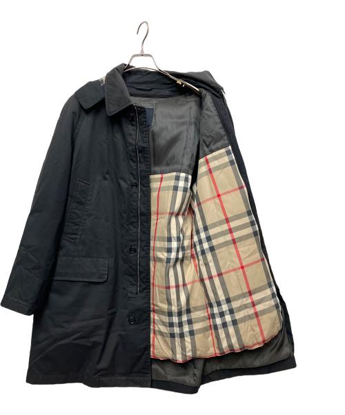 BURBERRY LONDON（バーバリーロンドン）BURBERRY LONDON (バーバリーロンドン) 中綿ライナー付フーデットコート ブラック サイズ:Lの古着・服飾アイテム