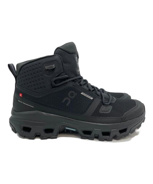 on（オン）On (オン) CLOUDROCK MID WATERPROOF (クラウドロック ミッド ウォータープルーフ) ブラック サイズ:26の古着・服飾アイテム