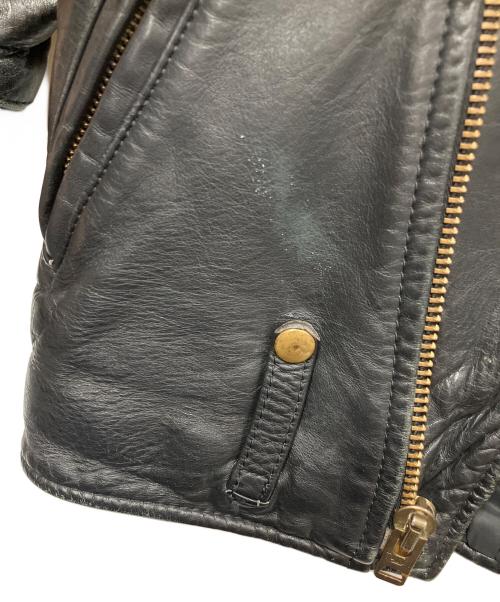 VANSON（バンソン）VANSON (バンソン) レザーライダースジャケット ブラック サイズ:Ｓの古着・服飾アイテム