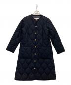 Traditional Weatherwearトラディショナルウェザーウェア）の古着「ARKLEY LONG キルティングロングコート」｜ネイビー