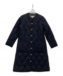 Traditional Weatherwear（トラディショナルウェザーウェア）の古着「ARKLEY LONG キルティングロングコート」｜ネイビー