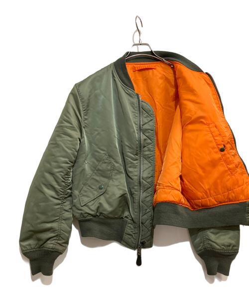 ALPHA INDUSTRIES（アルファインダストリーズ）ALPHA INDUSTRIES (アルファインダストリーズ) MA-1フライトジャケット オリーブ サイズ:Lの古着・服飾アイテム
