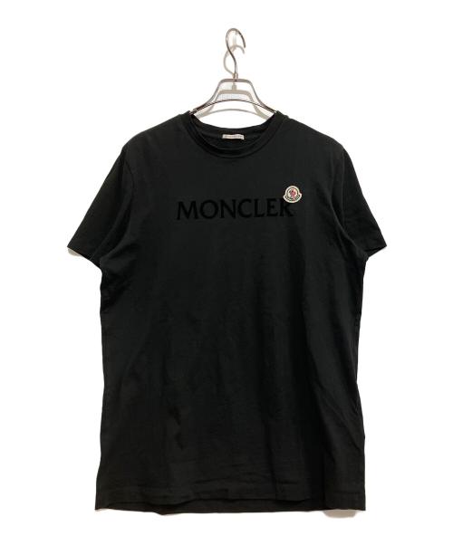 MONCLER（モンクレール）MONCLER (モンクレール) 半袖Tシャツ ブラック サイズ:Lの古着・服飾アイテム