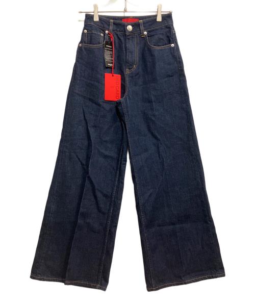 RED CARD（レッドカード）RED CARD (レッドカード) 23区 (ニジュウサンク) センタープレス デニム ワイド パンツ インディゴ サイズ:36の古着・服飾アイテム