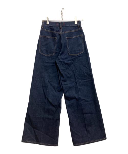 RED CARD（レッドカード）RED CARD (レッドカード) 23区 (ニジュウサンク) センタープレス デニム ワイド パンツ インディゴ サイズ:36の古着・服飾アイテム