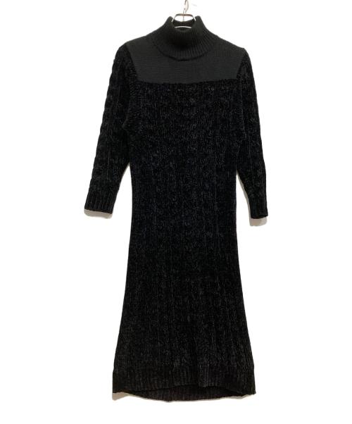 Hysteric Glamour（ヒステリックグラマー）Hysteric Glamour (ヒステリックグラマー) ニットワンピース ブラック サイズ:FREEの古着・服飾アイテム