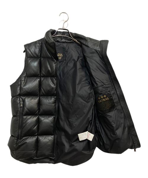 TATRAS（タトラス）TATRAS (タトラス) ベクルクスレザーダウンベスト ブラック サイズ:03の古着・服飾アイテム