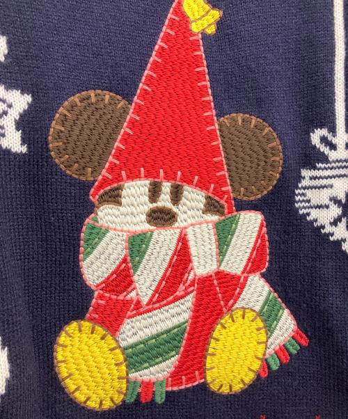 Disney RESORT（ディズニーリゾート）Disney RESORT (ディズニーリゾート) 厚手ニット ネイビー サイズ:Mの古着・服飾アイテム