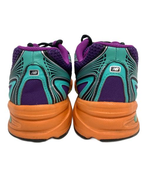 NEW BALANCE（ニューバランス）NEW BALANCE (ニューバランス) ローカットスニーカー パープル×オレンジ サイズ:27の古着・服飾アイテム