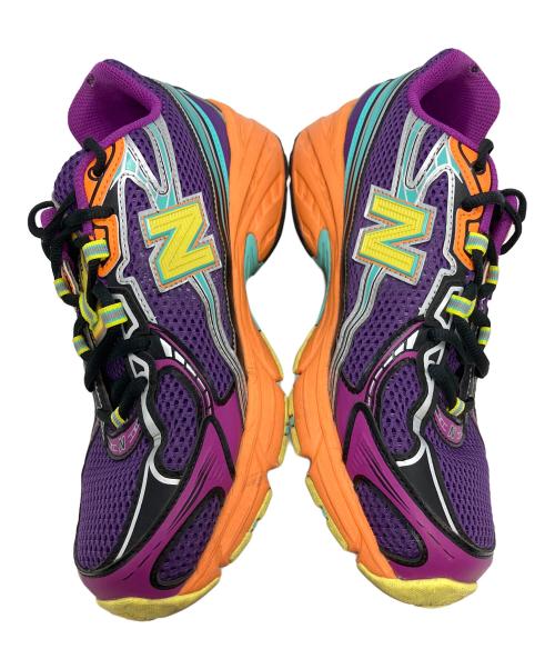 NEW BALANCE（ニューバランス）NEW BALANCE (ニューバランス) ローカットスニーカー パープル×オレンジ サイズ:27の古着・服飾アイテム
