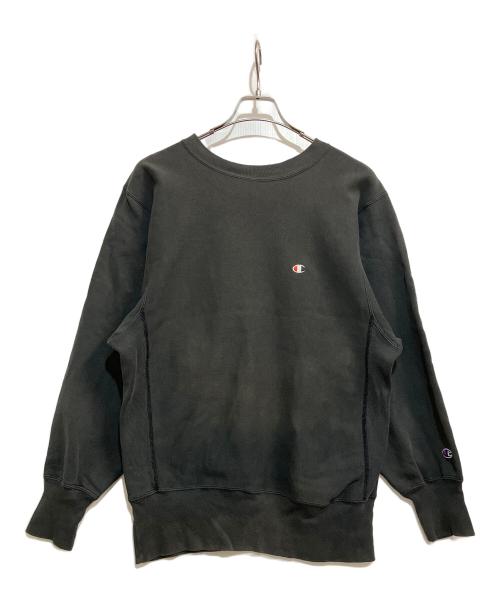 Champion REVERSE WEAVE（チャンピオン リバース ウィーブ）Champion REVERSE WEAVE (チャンピオン リバース ウィーブ) クルーネックスウェット ブラック サイズ:Mの古着・服飾アイテム