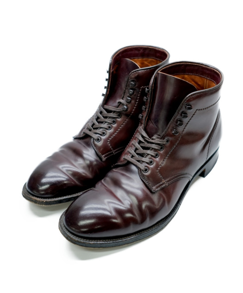 Alden（オールデン）ALDEN (オールデン) レースアップブーツ バーガンディー サイズ:9.5 MODIFIED 4561H コードバンの古着・服飾アイテム