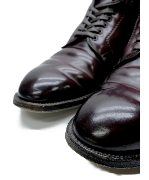 Alden（オールデン）ALDEN (オールデン) レースアップブーツ バーガンディー サイズ:9.5 MODIFIED 4561H コードバンの古着・服飾アイテム