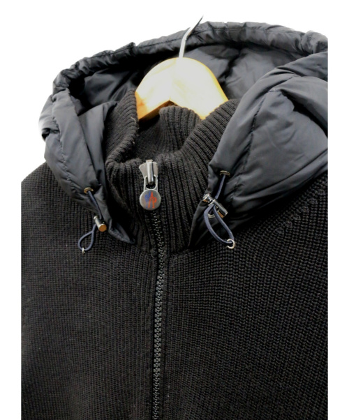 MONCLER（モンクレール）MONCLER (モンクレール) ジップアップダウンパーカー ブラック サイズ:XLの古着・服飾アイテム