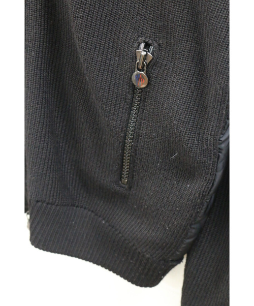 MONCLER（モンクレール）MONCLER (モンクレール) ジップアップダウンパーカー ブラック サイズ:XLの古着・服飾アイテム