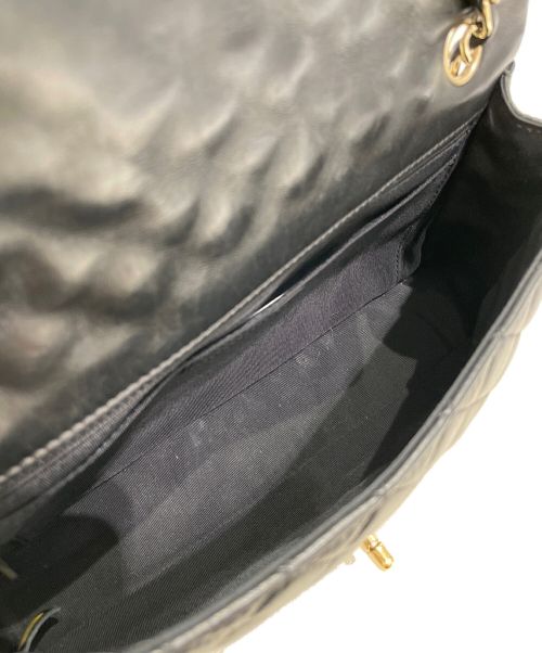 CHANEL（シャネル）CHANEL (シャネル) バレンタイン限定シングルフラップマトラッセ ブラック サイズ:25の古着・服飾アイテム