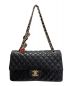 CHANEL (シャネル) バレンタイン限定シングルフラップマトラッセ ブラック サイズ:25：328000円