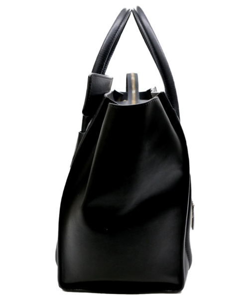 CELINE（セリーヌ）CELINE (セリーヌ) ハンドバッグ アイボリー×ブラック ラゲージミニショッパー 0162の古着・服飾アイテム