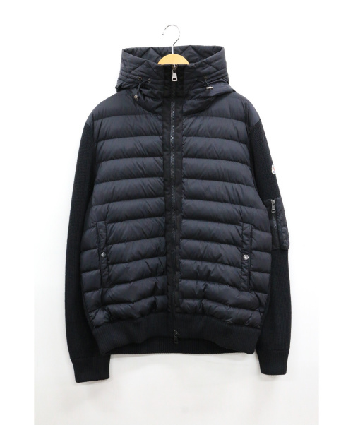 MONCLER（モンクレール）MONCLER (モンクレール) マグリオントリコットカーディガンダウンジャケット ブラック サイズ:XXXLの古着・服飾アイテム