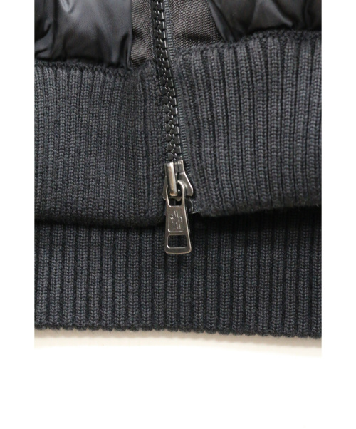 MONCLER（モンクレール）MONCLER (モンクレール) マグリオントリコットカーディガンダウンジャケット ブラック サイズ:XXXLの古着・服飾アイテム