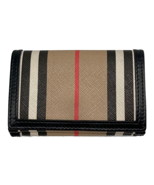 BURBERRY LONDON（バーバリーロンドン）BURBERRY LONDON (バーバリー ロンドン) 3つ折り財布 ベージュ×ブラックの古着・服飾アイテム