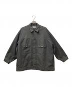 Graphpaperグラフペーパー）の古着「Double Cloth Peach Trucker Jacket」｜グレー