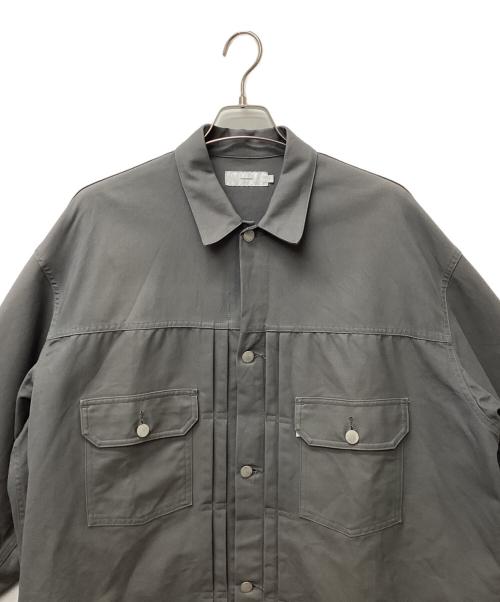Graphpaper（グラフペーパー）Graphpaper (グラフペーパー) Double Cloth Peach Trucker Jacket グレー サイズ:2の古着・服飾アイテム