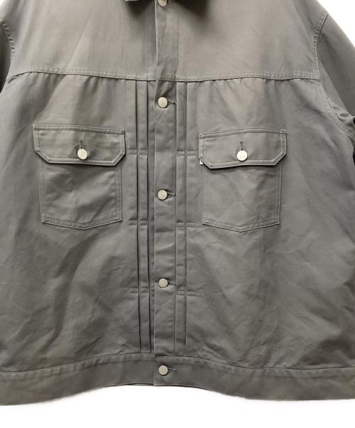 Graphpaper（グラフペーパー）Graphpaper (グラフペーパー) Double Cloth Peach Trucker Jacket グレー サイズ:2の古着・服飾アイテム