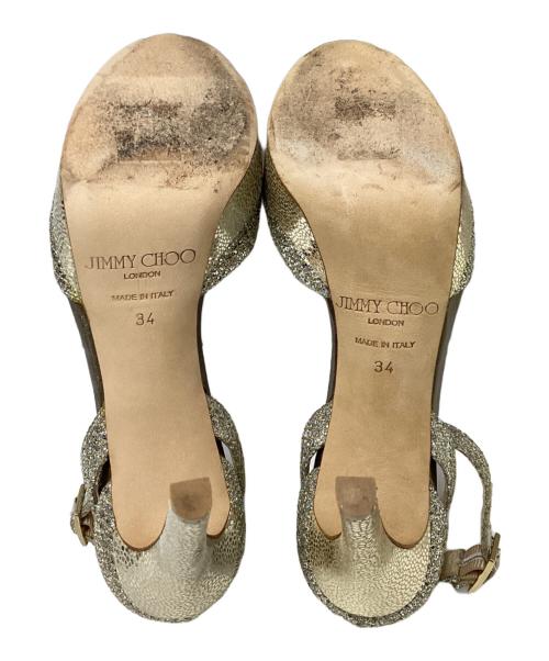 JIMMY CHOO（ジミーチュウ）JIMMY CHOO (ジミーチュウ) Kayden sandals ベージュ サイズ:34の古着・服飾アイテム