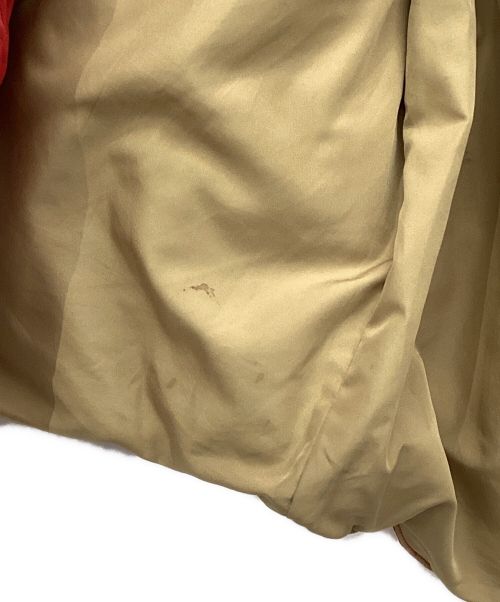 SUGAR CANE（シュガーケーン）SUGAR CANE (シュガーケーン) COTTON NYLON LEATHER YORK DOWN JACKET レッド サイズ:Mの古着・服飾アイテム