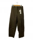 MARGARET HOWELLマーガレットハウエル）の古着「テーパードパンツ」｜オリーブ
