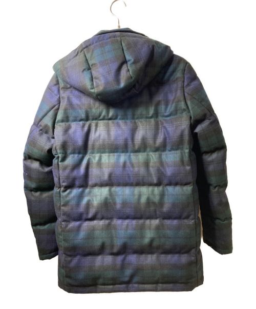 MACKINTOSH（マッキントッシュ）MACKINTOSH (マッキントッシュ) ウールダウンコート ネイビー×グリーン サイズ:38の古着・服飾アイテム