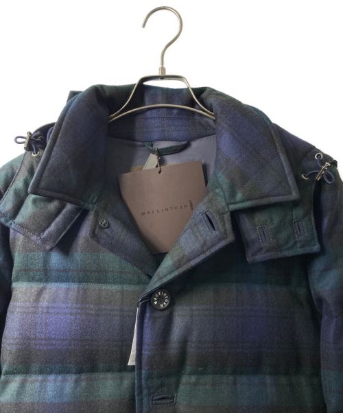 MACKINTOSH（マッキントッシュ）MACKINTOSH (マッキントッシュ) ウールダウンコート ネイビー×グリーン サイズ:38の古着・服飾アイテム
