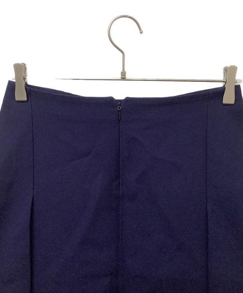 Salvatore Ferragamo（サルヴァトーレ フェラガモ）Salvatore Ferragamo (サルヴァトーレ フェラガモ) バックタックスカート ネイビー サイズ:40の古着・服飾アイテム