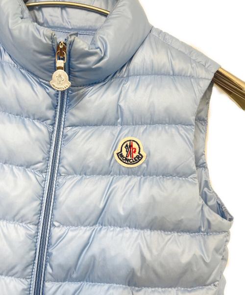 MONCLER（モンクレール）MONCLER (モンクレール) ダウンベスト スカイブルー サイズ:115cmの古着・服飾アイテム