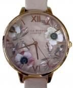 OLIVIA BURTONオリビアバートン）の古着「セミプレシャス ローズクォーツ パールピンク ＆ ローズゴールド」